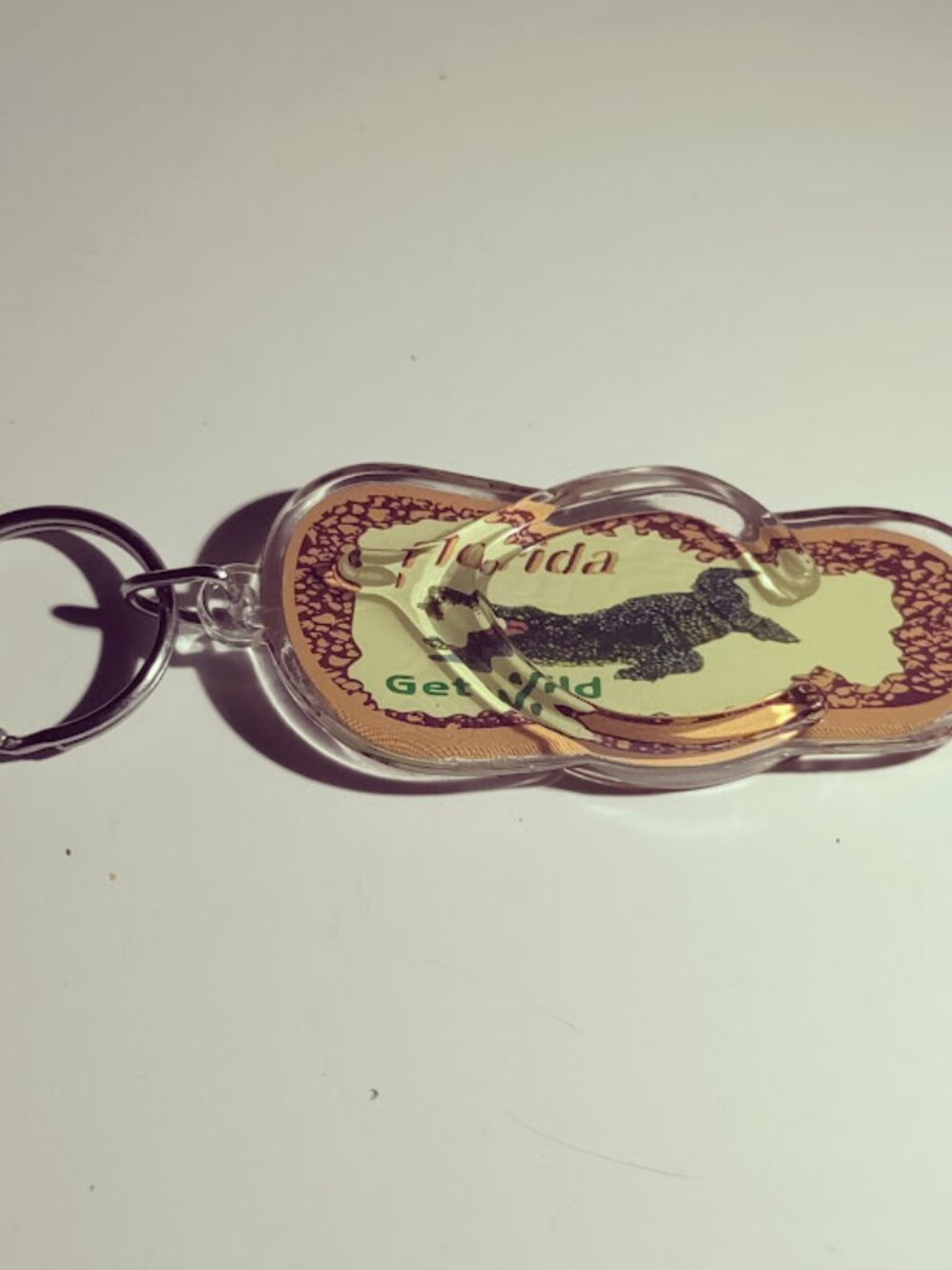 Florida Flip Flop Souvenir Keychain